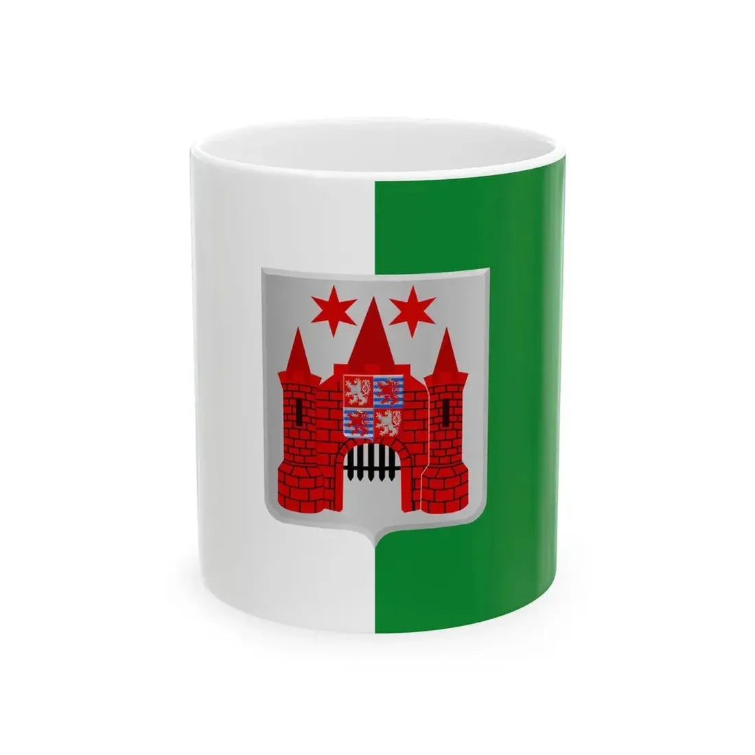 Marche-en-Famenne vlag (Belgium) White Coffee Mug 11oz - Go Mug Yourself