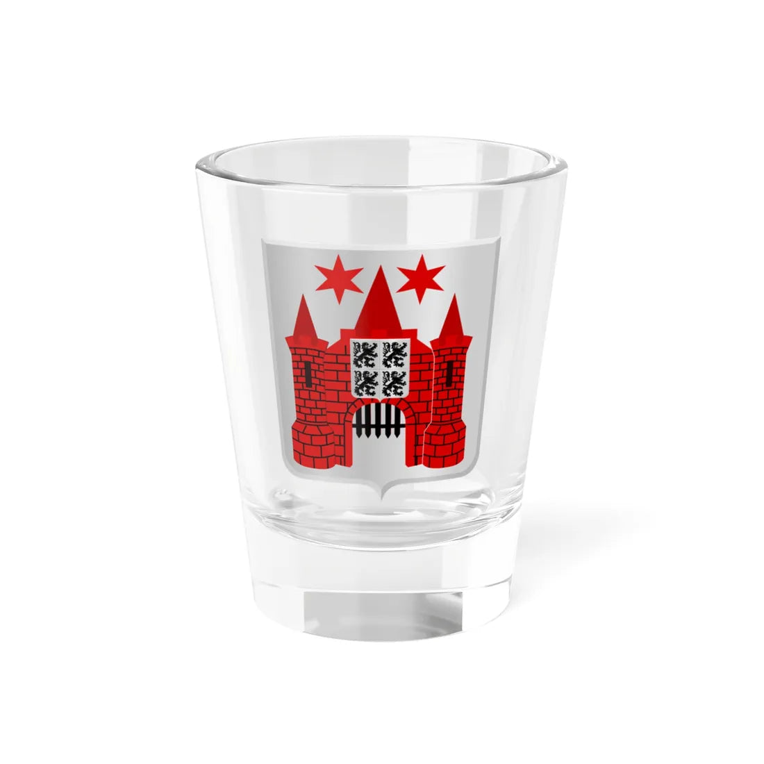 Marche-en-Famenne wapen 1841 (Belgium) (Coat of Arms) Shot Glass 1.5oz 1.5oz - Go Mug Yourself