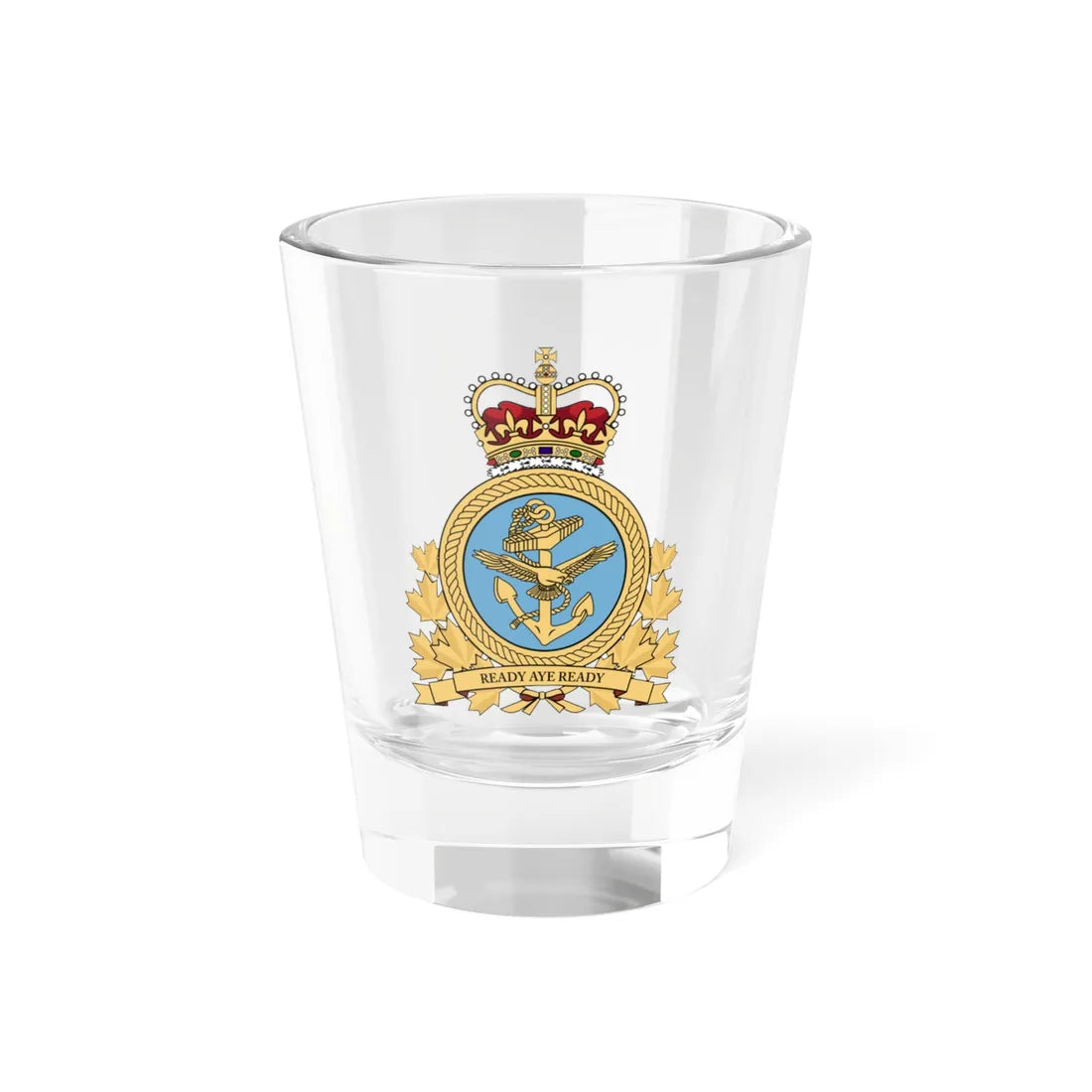 MARCOM Emblem (Canada) (Coat of Arms) Shot Glass 1.5oz 1.5oz - Go Mug Yourself