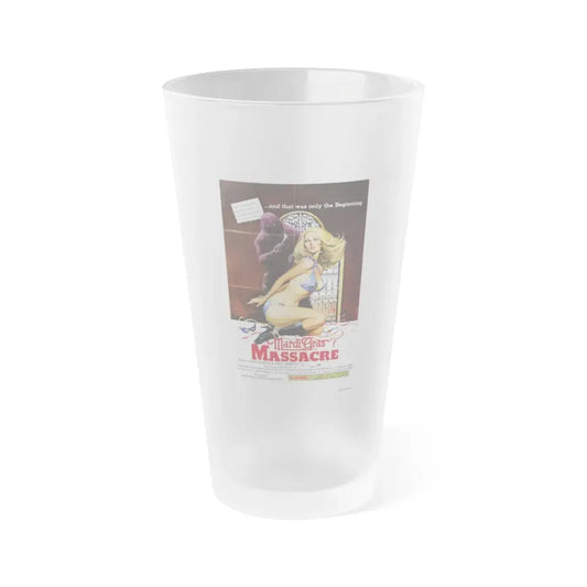 MARDI GRAS MASSACRE 1978 Movie Poster - Frosted Pint Glass 16oz Default Title - Go Mug Yourself
