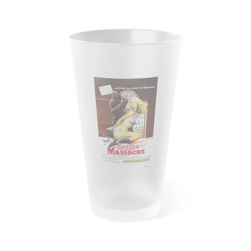 MARDI GRAS MASSACRE 1978 Movie Poster - Frosted Pint Glass 16oz-Go Mug Yourself