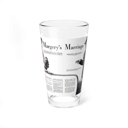 Margery's Marriage (1), Redbook, October 1942 (Magazine Illustration) Pint Glass 16oz 16oz - Go Mug Yourself