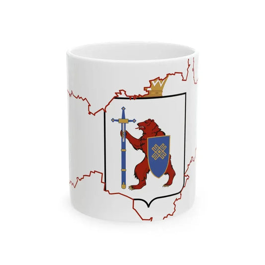Mari-El-geo-stub (Russia) White Coffee Mug 11oz - Go Mug Yourself