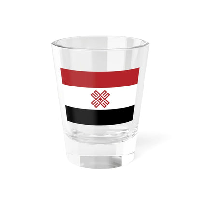 Mari flag (Russia) Shot Glass 1.5oz - Go Mug Yourself