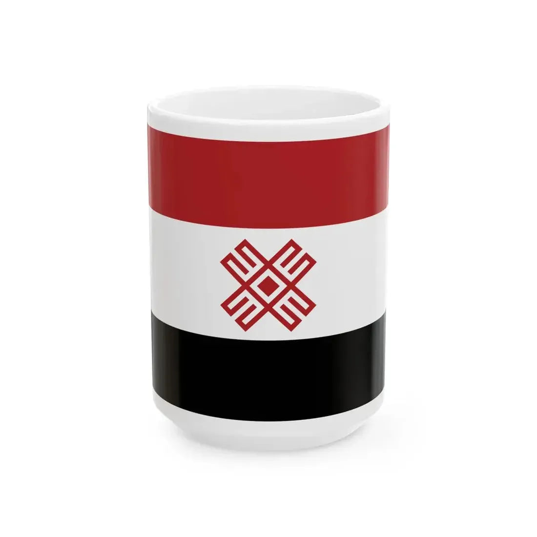 Mari flag (Russia) White Coffee Mug 15oz - Go Mug Yourself