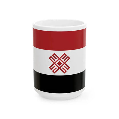 Mari flag (Russia) White Coffee Mug 15oz - Go Mug Yourself