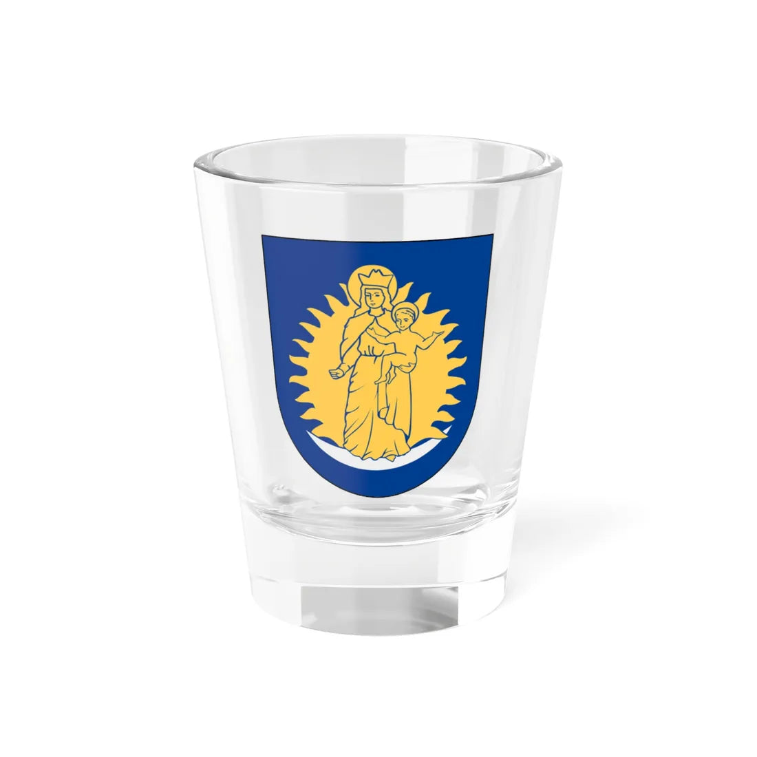 Mariefred vapen (Sweden) (Coat of Arms) Shot Glass 1.5oz - Go Mug Yourself