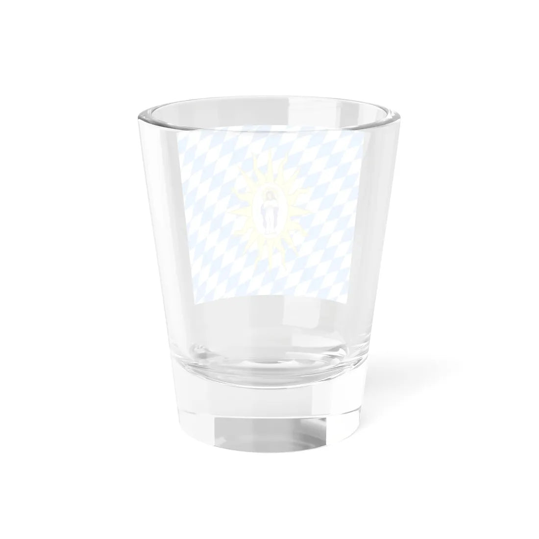 Marienfahne used by Bavarian troops of the Catholic League during the 30 Years War (Germany) Shot Glass 1.5oz - Go Mug Yourself