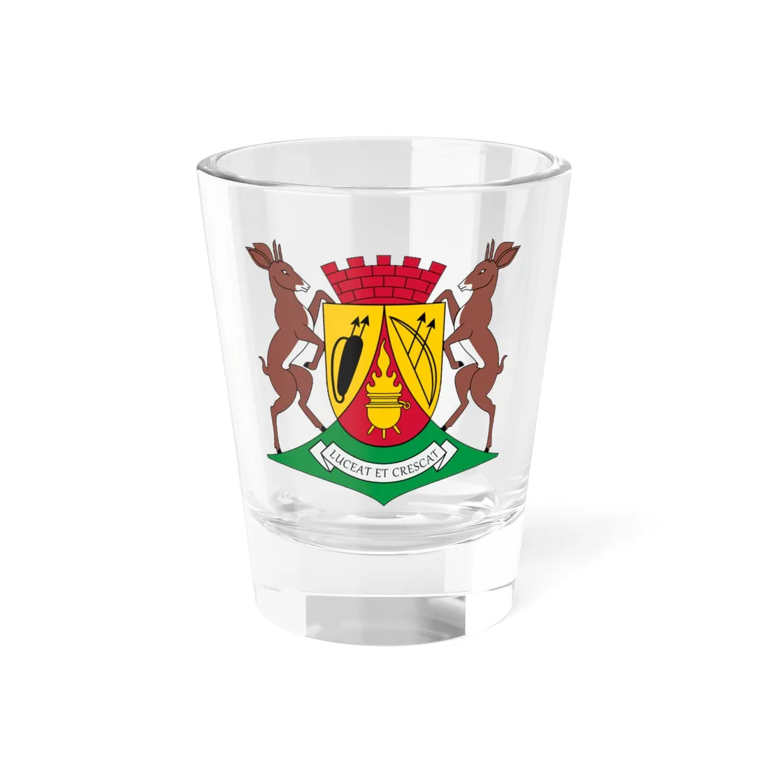 Mariental Namibia COA (Namibia) (Coat of Arms) Shot Glass 1.5oz 1.5oz - Go Mug Yourself