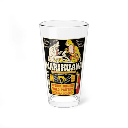 MARIHUANA 1936 Movie Poster - Pint Glass 16oz-16oz-Go Mug Yourself