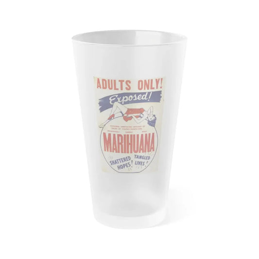 MARIHUANA (2) 1936 Movie Poster - Frosted Pint Glass 16oz Default Title - Go Mug Yourself