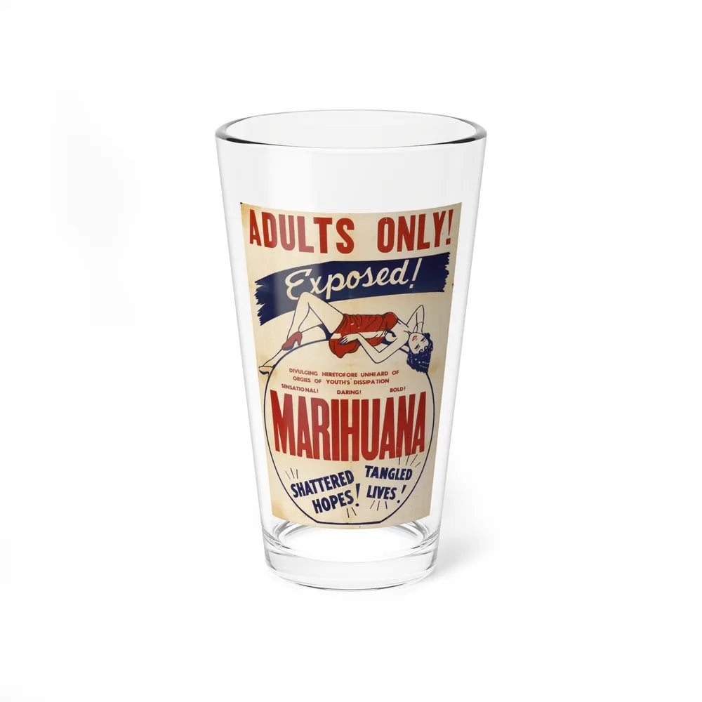 MARIHUANA (2) 1936 Movie Poster - Pint Glass 16oz-16oz-Go Mug Yourself