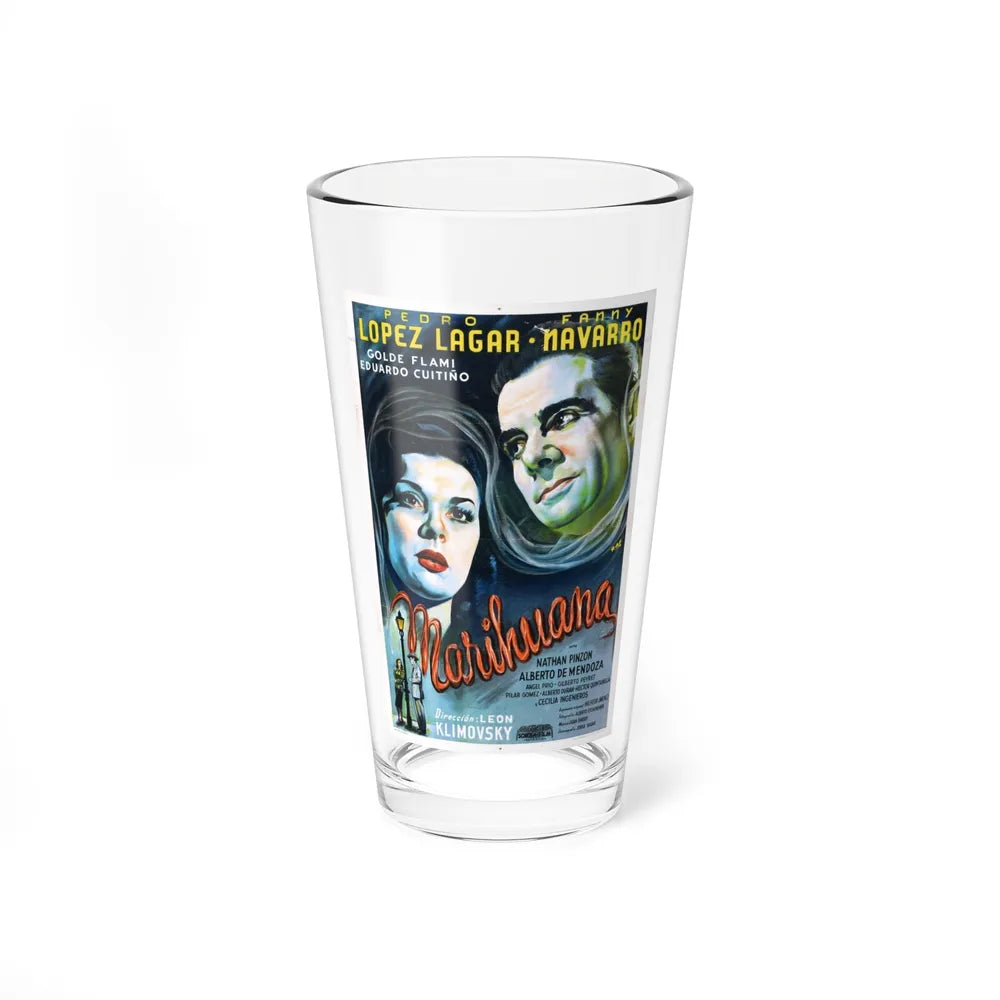 MARIHUANA STORY 1950 Movie Poster - Pint Glass 16oz-16oz-Go Mug Yourself