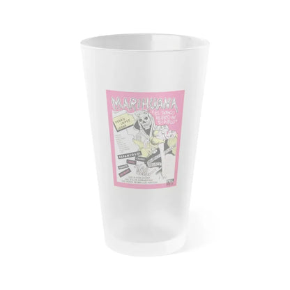MARIHUANA STORY (2) 1950 Movie Poster - Frosted Pint Glass 16oz Default Title - Go Mug Yourself