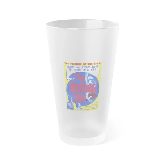 MARIHUANA STORY (3) 1950 Movie Poster - Frosted Pint Glass 16oz 16oz Frosted - Go Mug Yourself