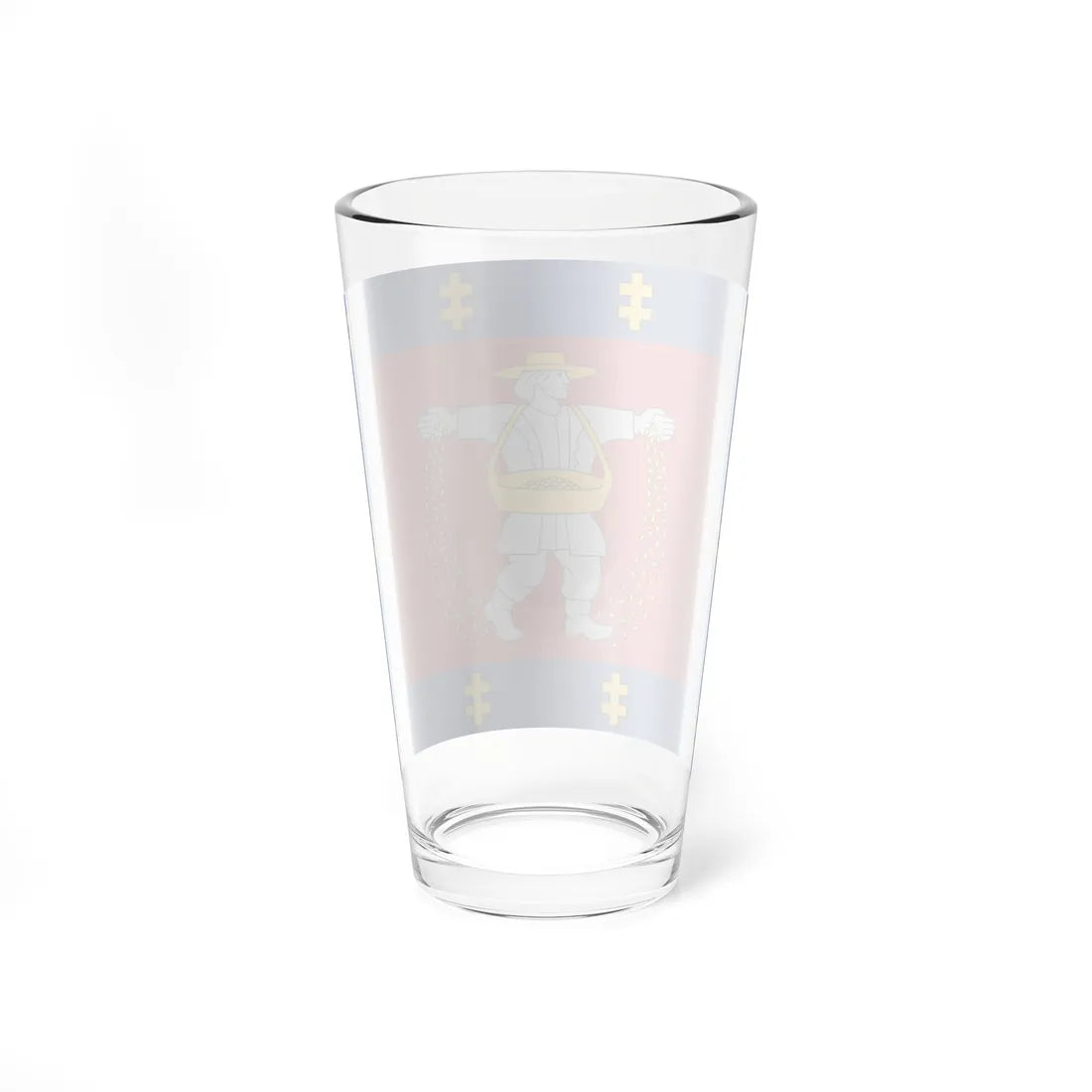 Marijampole County flag (Lithuania) Pint Glass 16oz - Go Mug Yourself