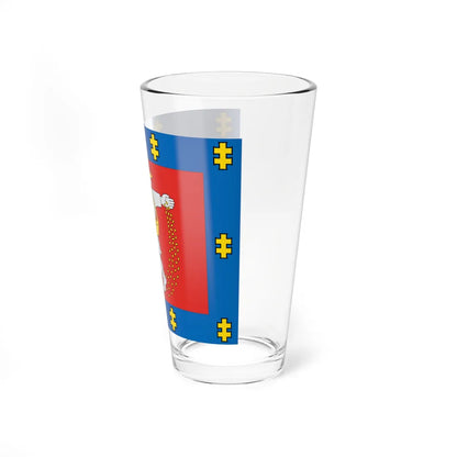 Marijampole County flag (Lithuania) Pint Glass 16oz - Go Mug Yourself