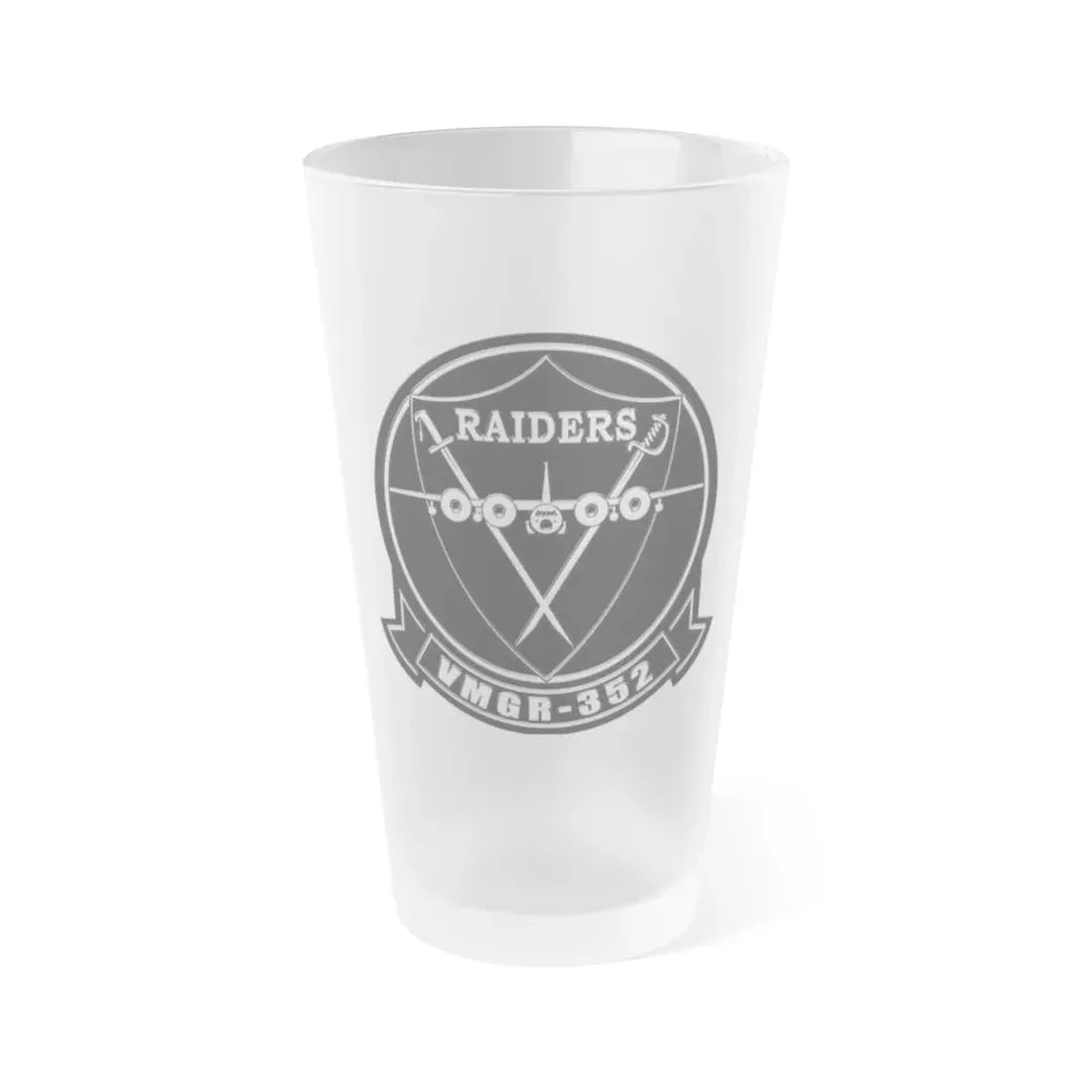 Marine Aerial Refueler Transport Squadron 352 VMGR 352 (USMC) Frosted Pint Glass 16oz Default Title - Go Mug Yourself