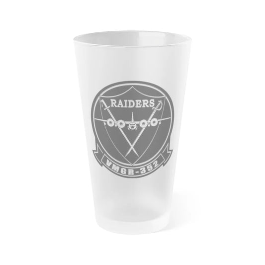 Marine Aerial Refueler Transport Squadron 352 VMGR 352 (USMC) Frosted Pint Glass 16oz-Go Mug Yourself