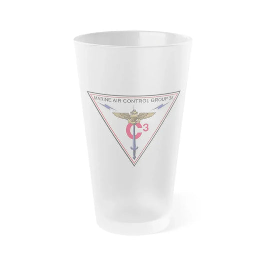 Marine Air Control Group 38 (USMC) Frosted Pint Glass 16oz Default Title - Go Mug Yourself