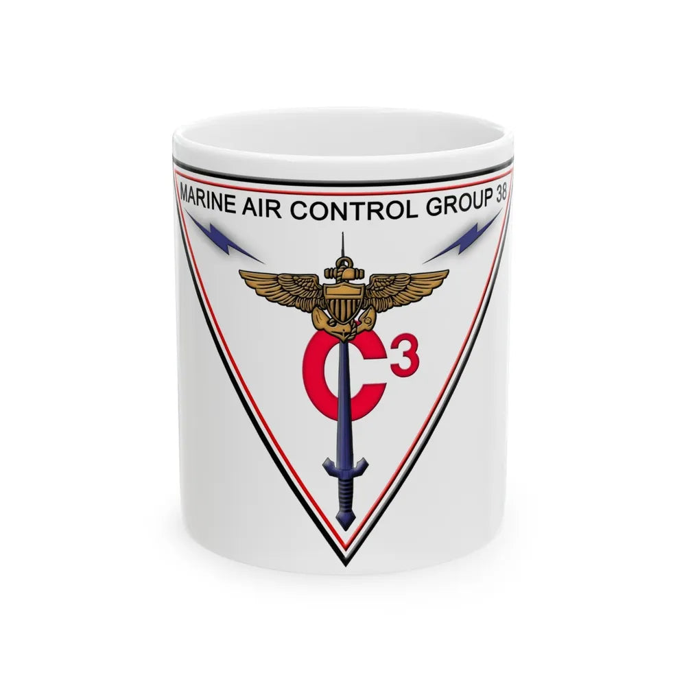 Marine Air Control Group 38 (USMC) White Coffee Mug-11oz-Go Mug Yourself