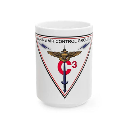 Marine Air Control Group 38 (USMC) White Coffee Mug 15oz - Go Mug Yourself