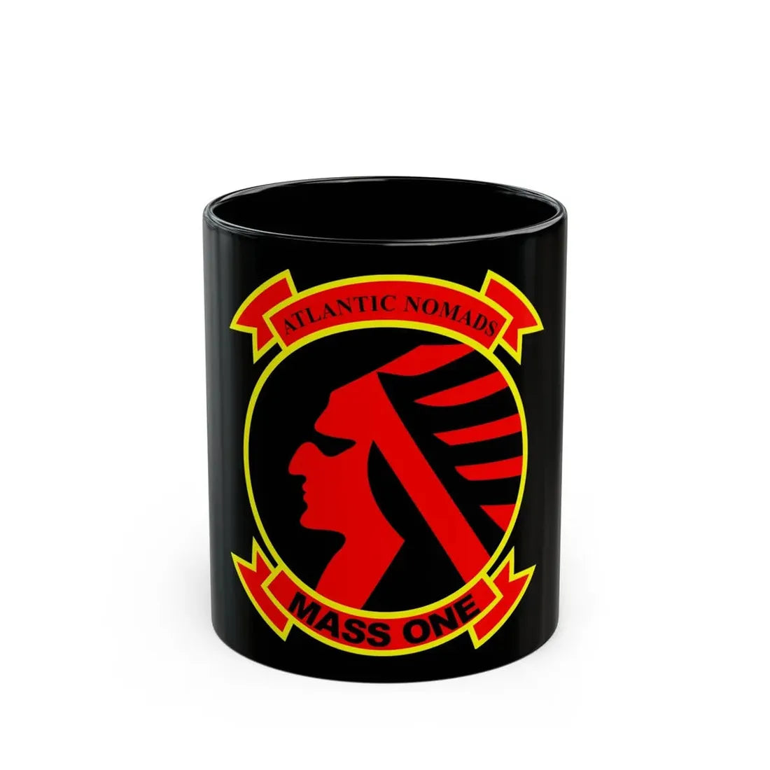Marine Air Support Squadron 1 (USMC) Black Coffee Mug 11oz - Go Mug Yourself