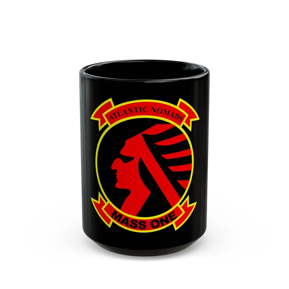 Marine Air Support Squadron 1 (USMC) Black Coffee Mug-15oz-Go Mug Yourself