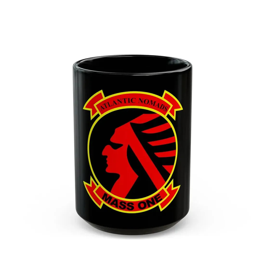 Marine Air Support Squadron 1 (USMC) Black Coffee Mug 15oz - Go Mug Yourself