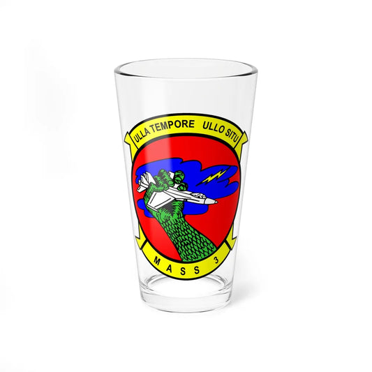 Marine Air Support Squadron 3 (USMC) Pint Glass 16oz-16oz-Go Mug Yourself