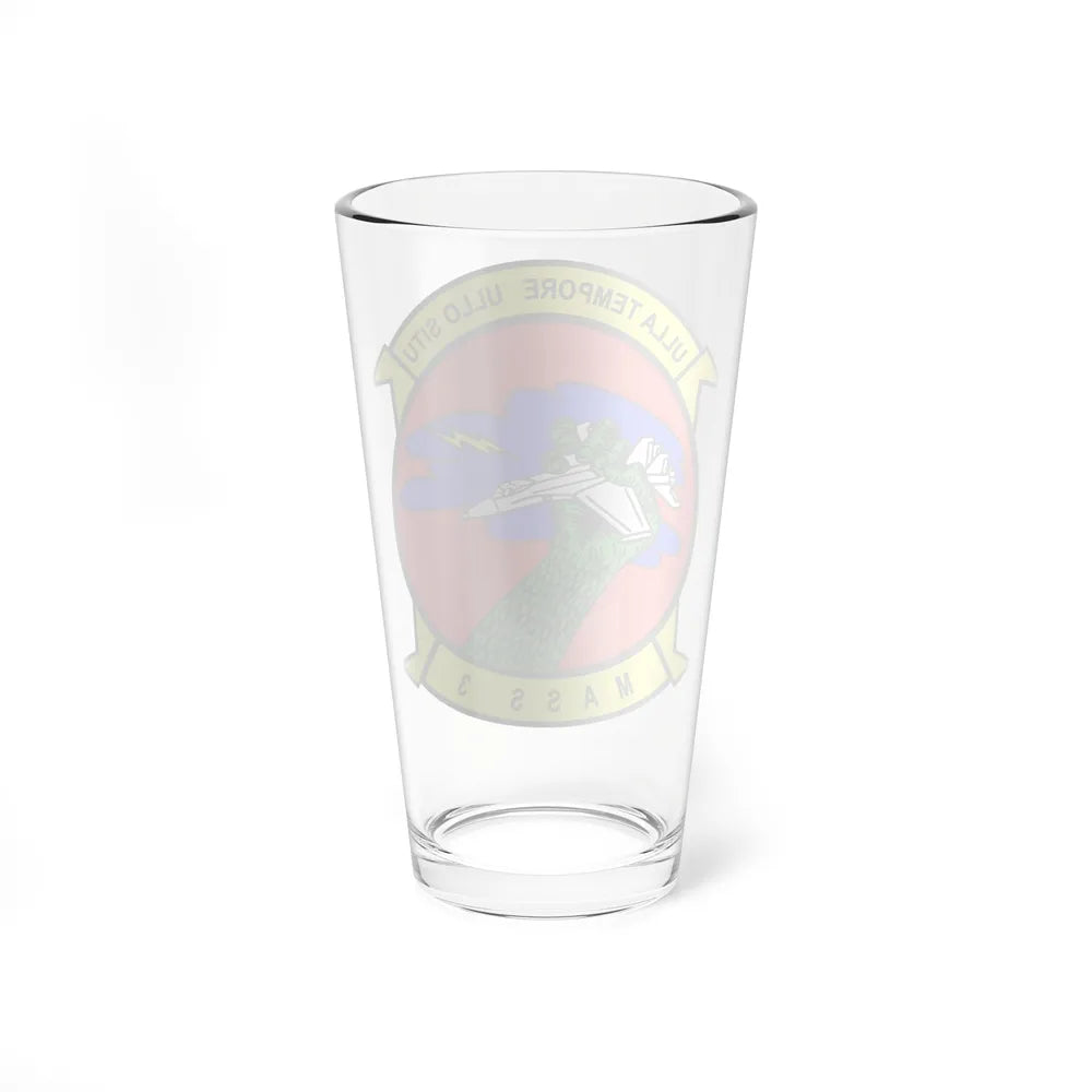 Marine Air Support Squadron 3 (USMC) Pint Glass 16oz-Go Mug Yourself