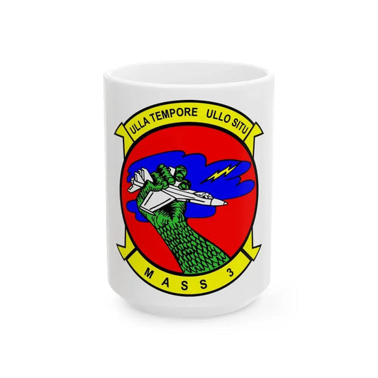 Marine Air Support Squadron 3 (USMC) White Coffee Mug 15oz - Go Mug Yourself