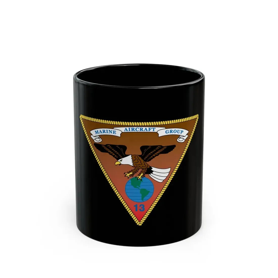Marine Aircraft Group 13 alt (USMC) Black Coffee Mug 11oz - Go Mug Yourself