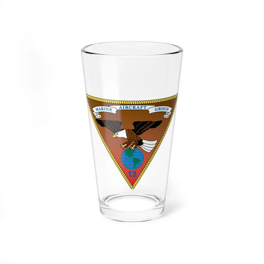 Marine Aircraft Group 13 alt (USMC) Pint Glass 16oz 16oz - Go Mug Yourself
