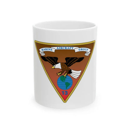 Marine Aircraft Group 13 alt (USMC) White Coffee Mug-11oz-Go Mug Yourself