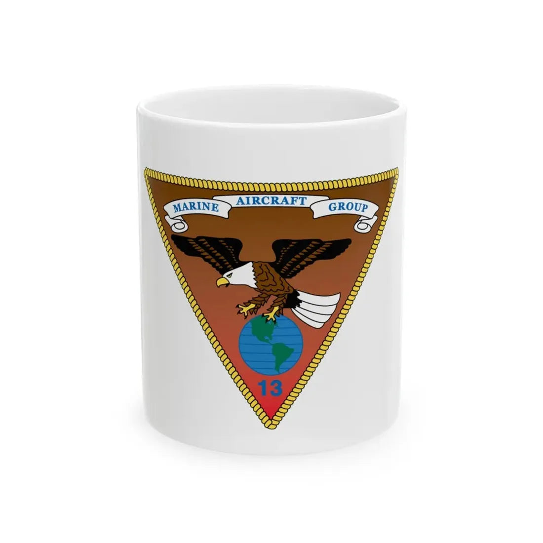 Marine Aircraft Group 13 alt (USMC) White Coffee Mug 11oz - Go Mug Yourself