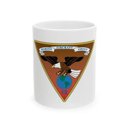 Marine Aircraft Group 13 alt (USMC) White Coffee Mug 11oz - Go Mug Yourself