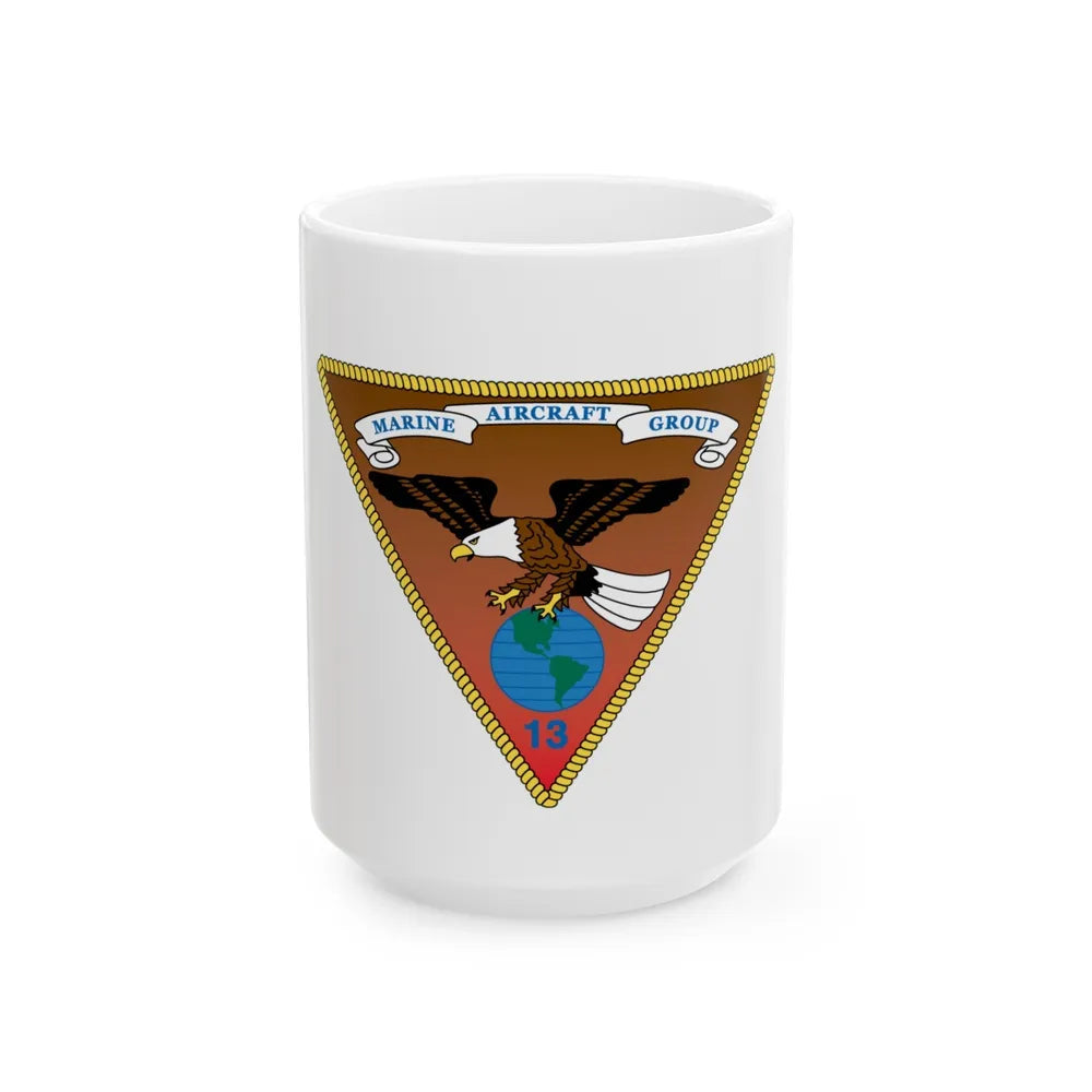 Marine Aircraft Group 13 alt (USMC) White Coffee Mug-15oz-Go Mug Yourself