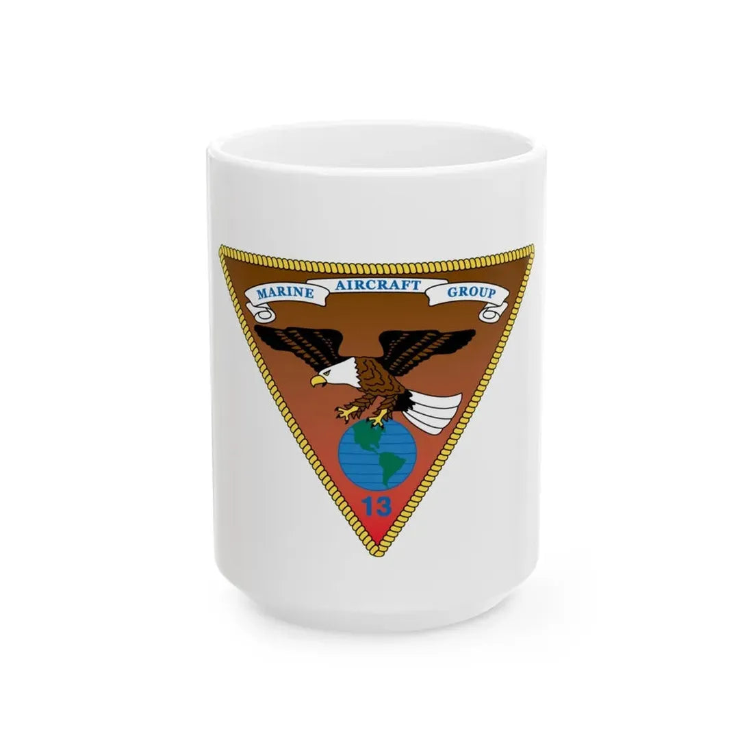 Marine Aircraft Group 13 alt (USMC) White Coffee Mug 15oz - Go Mug Yourself