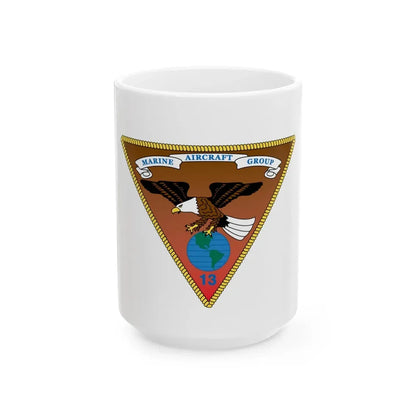 Marine Aircraft Group 13 alt (USMC) White Coffee Mug 15oz - Go Mug Yourself