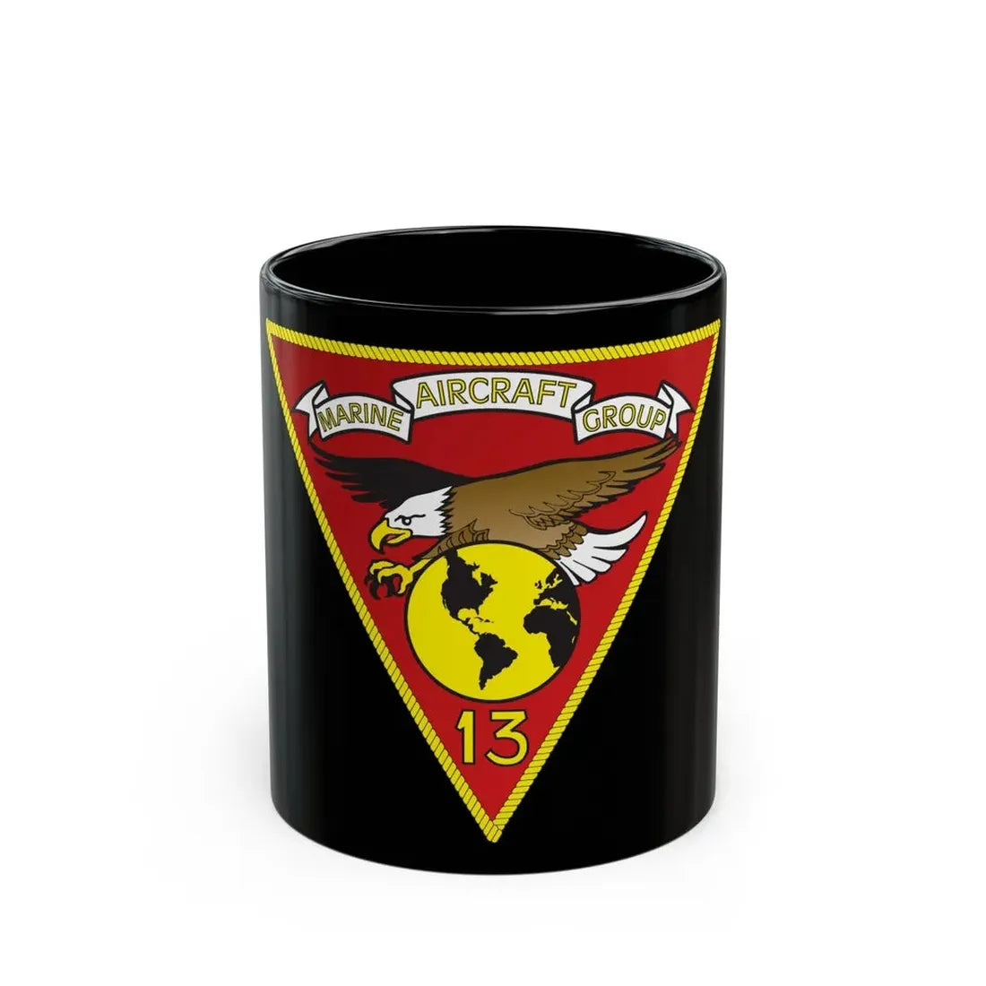 Marine Aircraft Group 13 (USMC) Black Coffee Mug 11oz - Go Mug Yourself