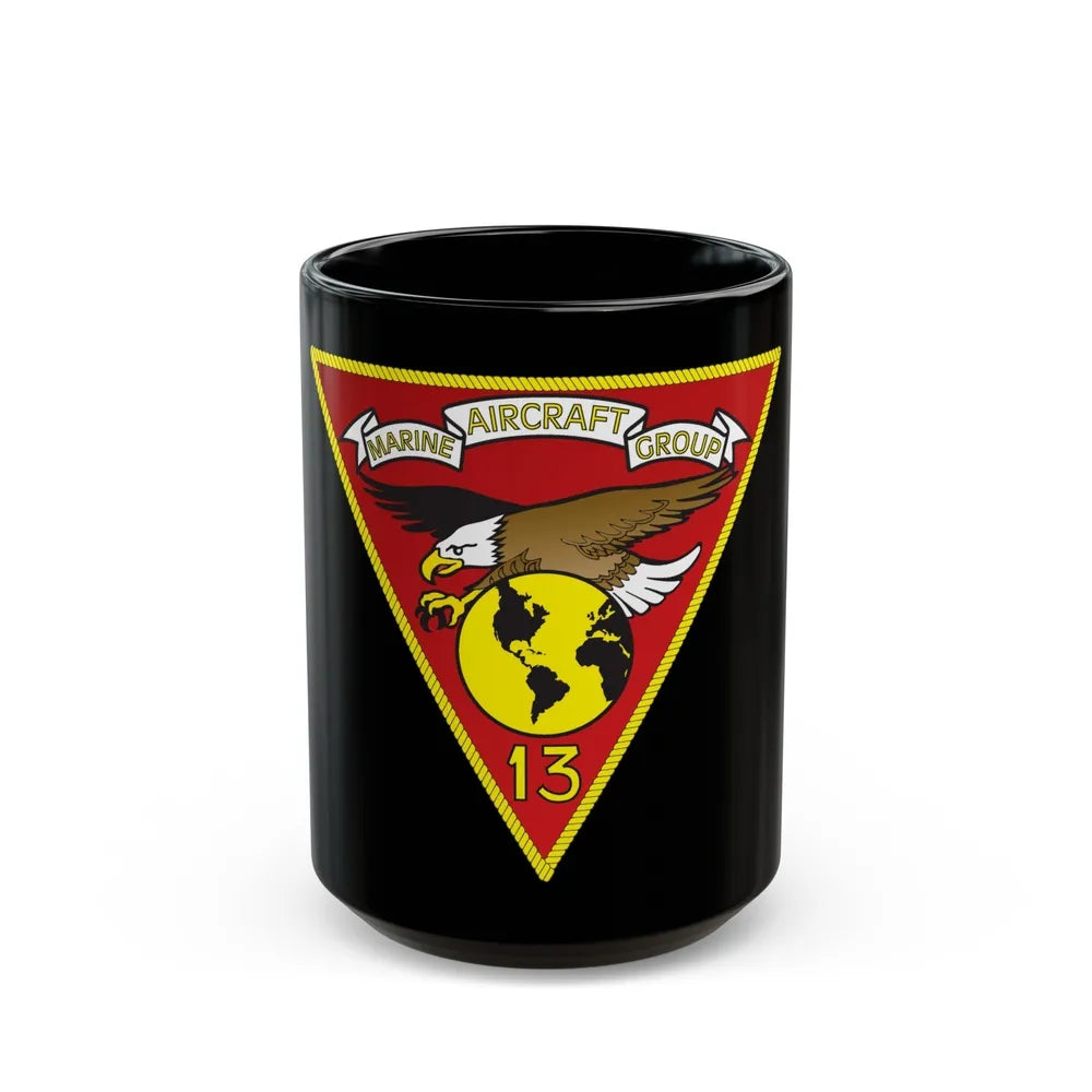 Marine Aircraft Group 13 (USMC) Black Coffee Mug-15oz-Go Mug Yourself