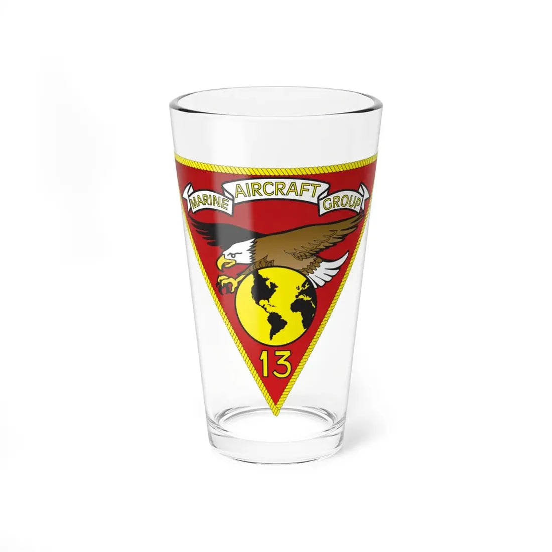 Marine Aircraft Group 13 (USMC) Pint Glass 16oz 16oz - Go Mug Yourself