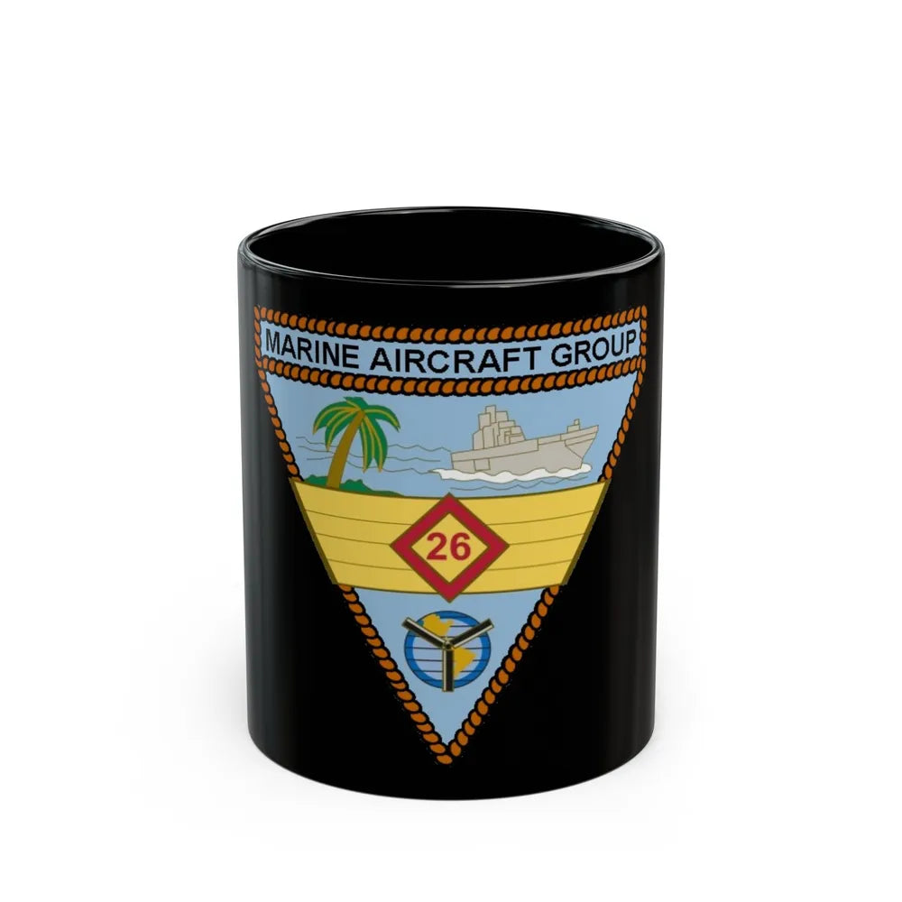 Marine Aircraft Group 26 (USMC) Black Coffee Mug-11oz-Go Mug Yourself