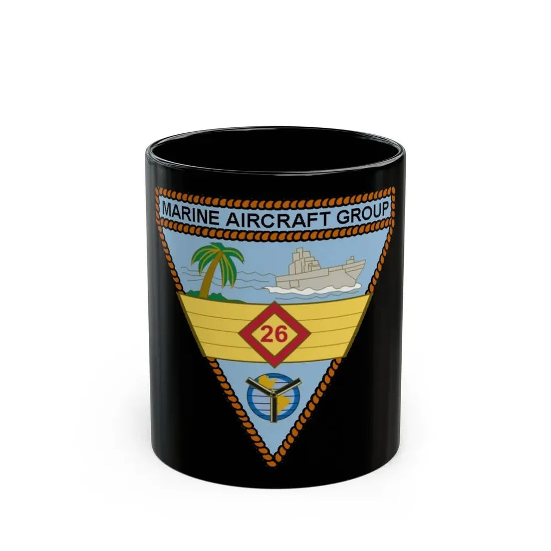 Marine Aircraft Group 26 (USMC) Black Coffee Mug 11oz - Go Mug Yourself
