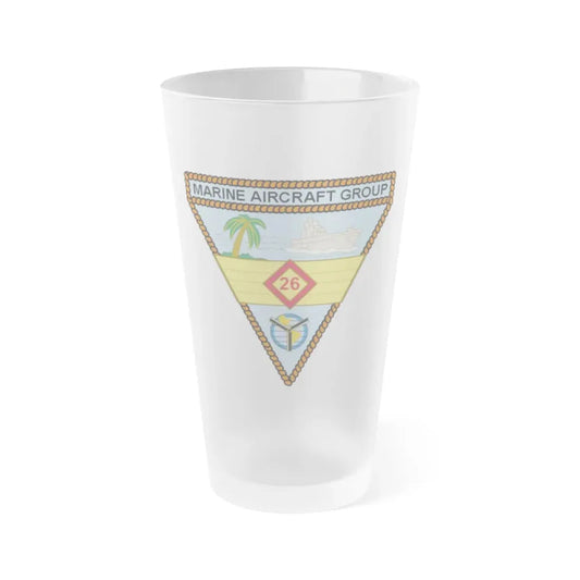 Marine Aircraft Group 26 (USMC) Frosted Pint Glass 16oz Default Title - Go Mug Yourself