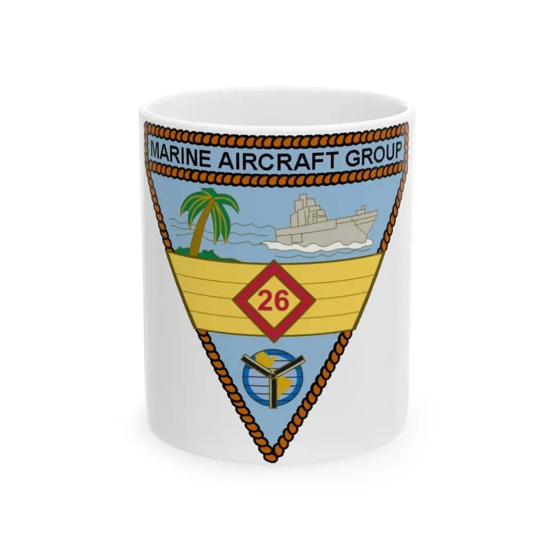 Marine Aircraft Group 26 (USMC) White Coffee Mug 11oz - Go Mug Yourself