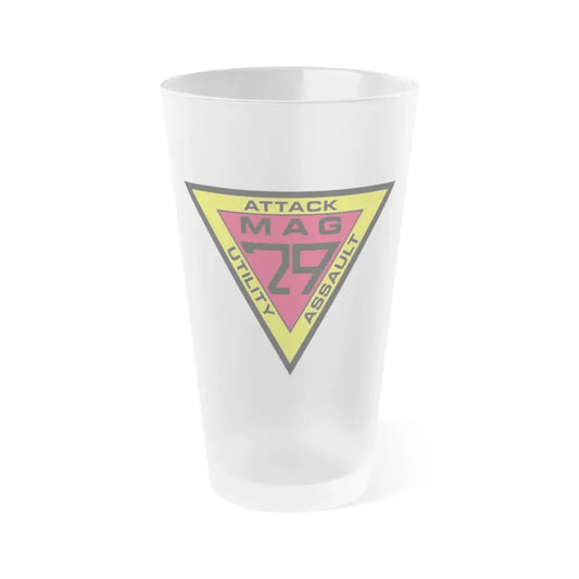 Marine Aircraft Group 29 (USMC) Frosted Pint Glass 16oz Default Title - Go Mug Yourself