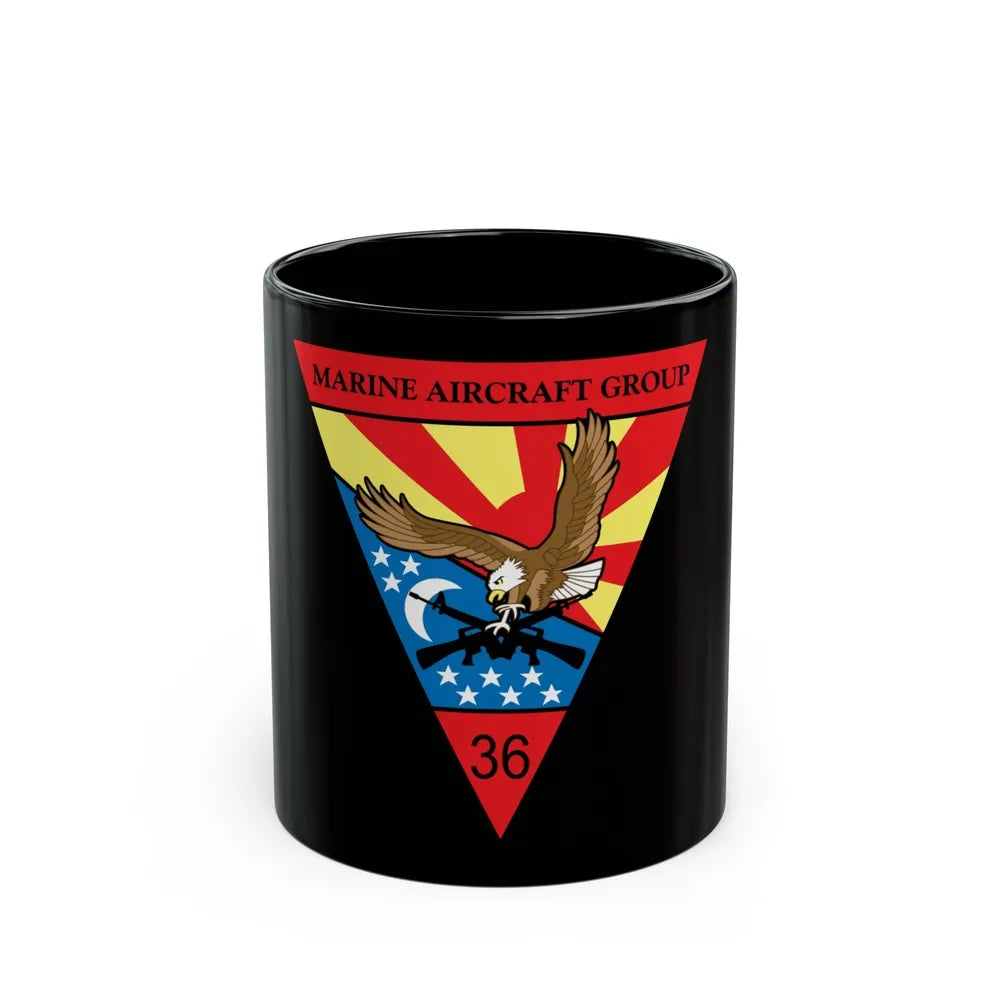 Marine Aircraft Group 36 (USMC) Black Coffee Mug-11oz-Go Mug Yourself