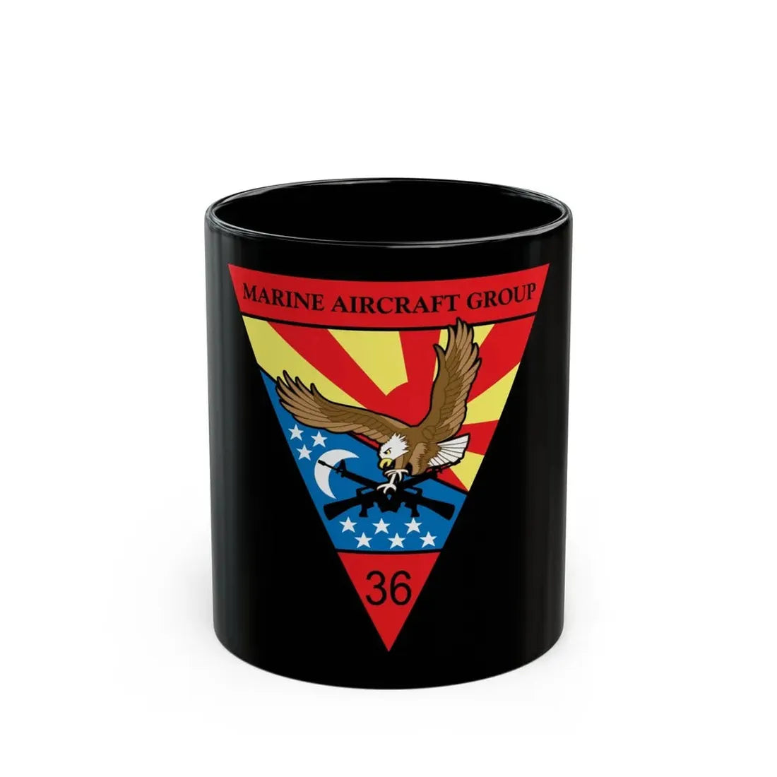 Marine Aircraft Group 36 (USMC) Black Coffee Mug 11oz - Go Mug Yourself